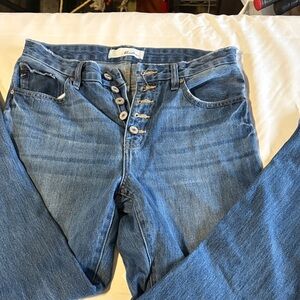 KanCan High-Rise Button-Fly Medium Blue Jeans 7/27